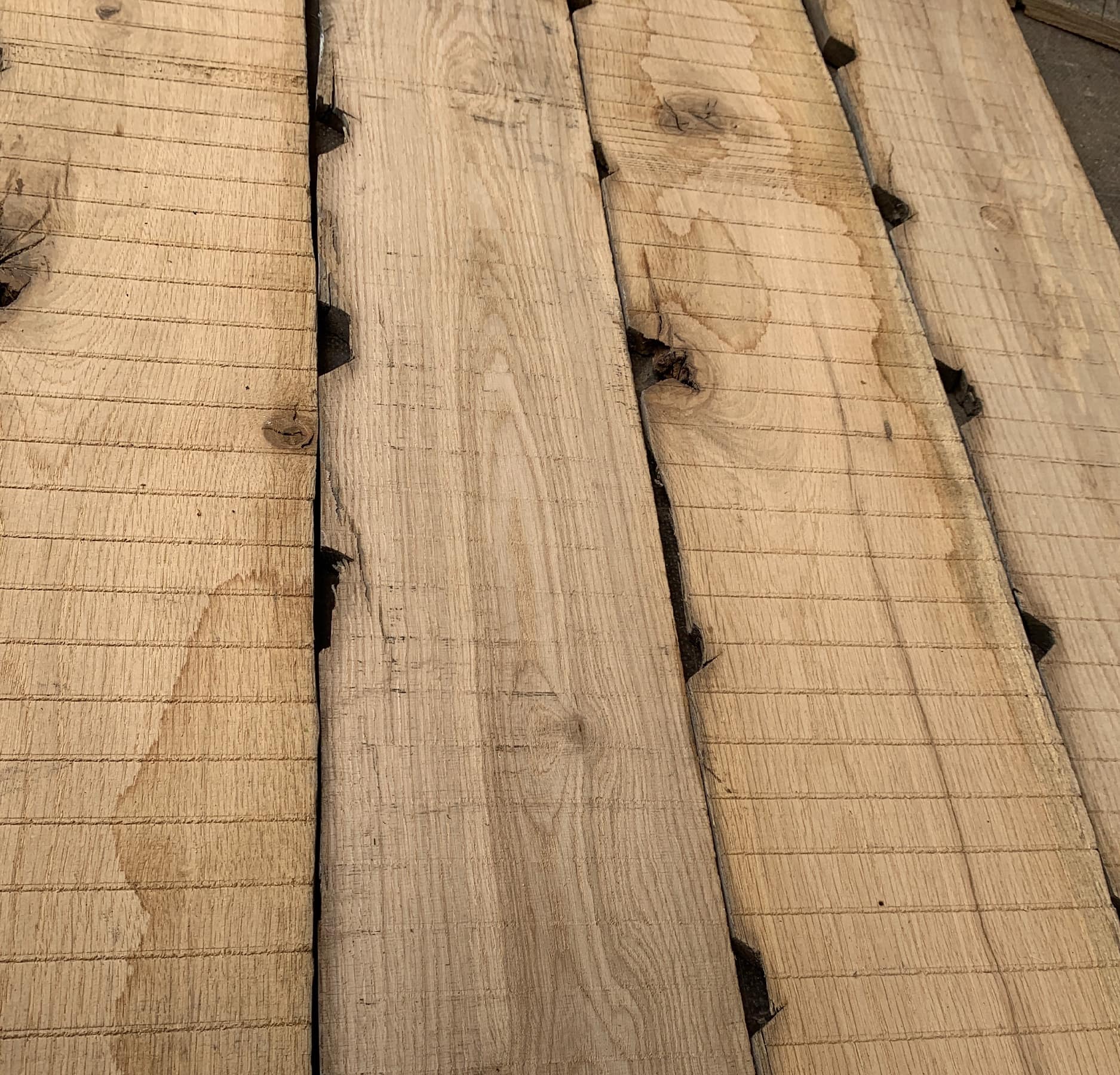Resawn Oak Boarding | Internal Cladding